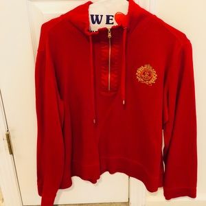 BRAND NEW RALPH LAUREN LOGO QUARTER ZIP SWEATER